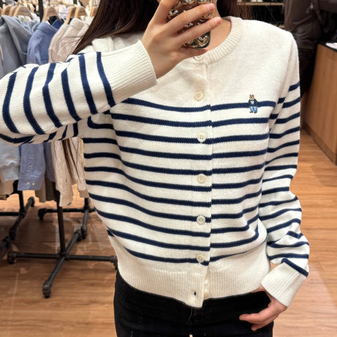 韓國 Who.A.U Steve Round Neck Cardigan【WA047】 - STT Mall HK 靚太網購