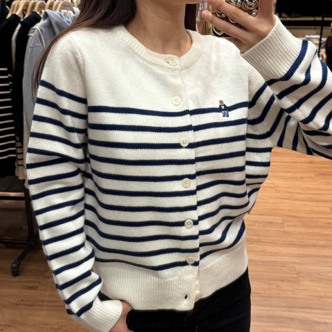 韓國 Who.A.U Steve Round Neck Cardigan【WA047】 - STT Mall HK 靚太網購