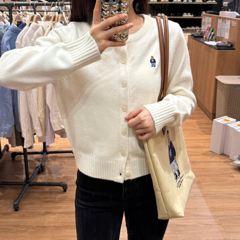 韓國 Who.A.U Steve Round Neck Cardigan【WA047】 - STT Mall HK 靚太網購