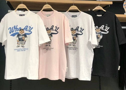 韓國 Who.A.U Steve Photo T-Shirt【WA037】 - STT Mall HK 靚太網購