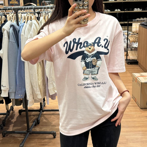 韓國 Who.A.U Steve Photo T-Shirt【WA037】 - STT Mall HK 靚太網購