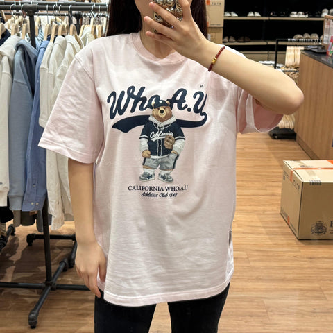 韓國 Who.A.U Steve Photo T-Shirt【WA037】 - STT Mall HK 靚太網購