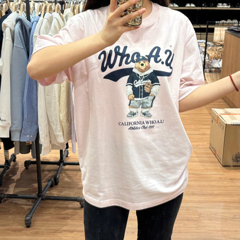 韓國 Who.A.U Steve Photo T-Shirt【WA037】 - STT Mall HK 靚太網購