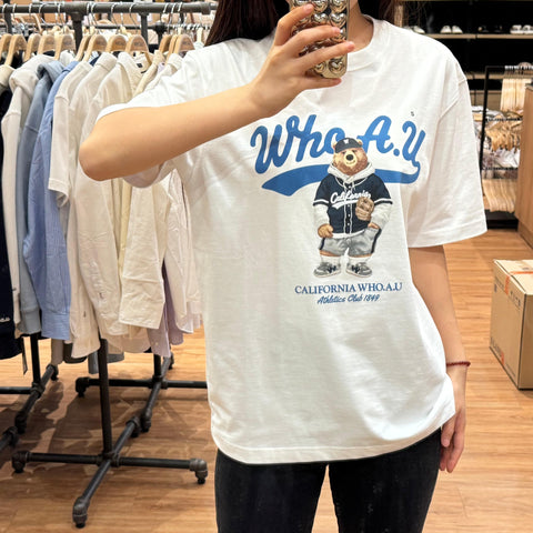 韓國 Who.A.U Steve Photo T-Shirt【WA037】 - STT Mall HK 靚太網購