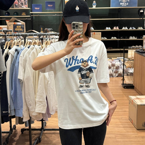 韓國 Who.A.U Steve Photo T-Shirt【WA037】 - STT Mall HK 靚太網購