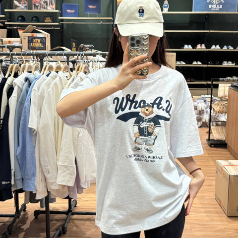 韓國 Who.A.U Steve Photo T-Shirt【WA037】 - STT Mall HK 靚太網購