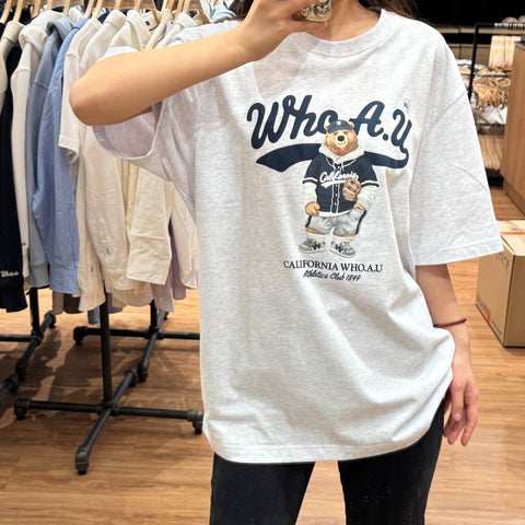 韓國 Who.A.U Steve Photo T-Shirt【WA037】 - STT Mall HK 靚太網購