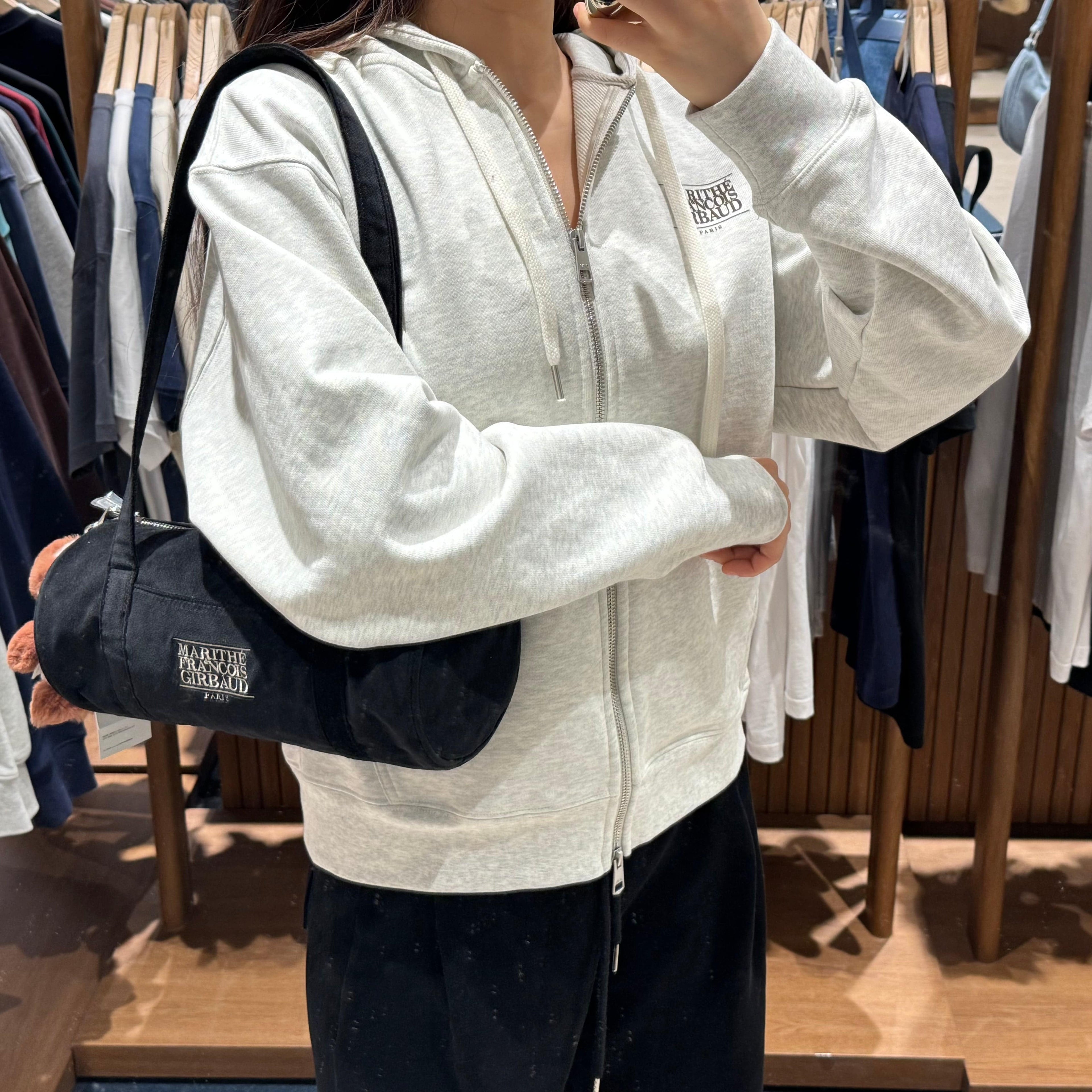韓國 Marithe Francois Girbaud BIG CLASSIC LOGO HOODIE ZIPUP 【MF010】 - STT Mall HK 靚太網購