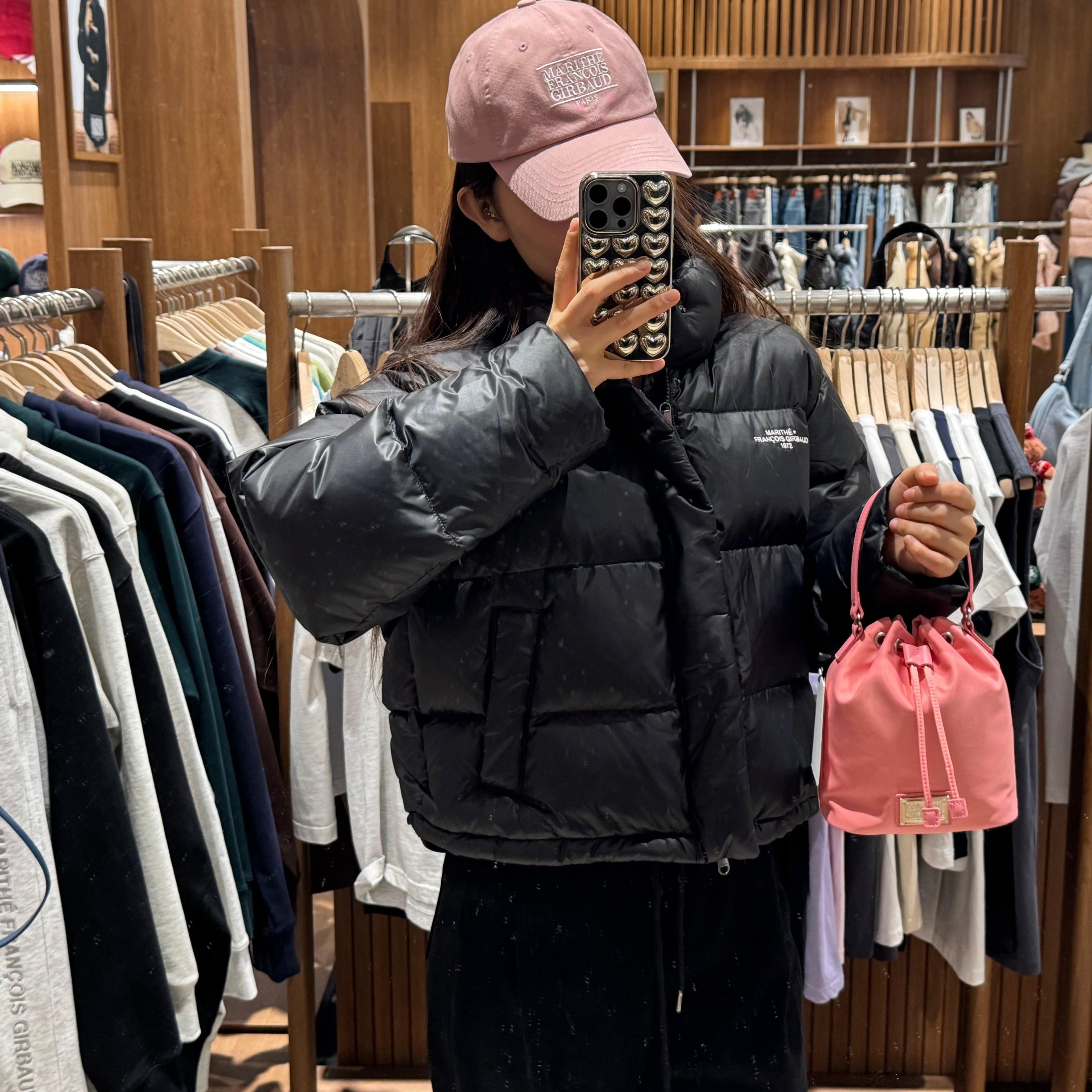 韓國 Marithe Francois Girbaud CLASSIC LOGO MINI BUCKET BAG 【MF100】 - STT Mall HK 靚太網購