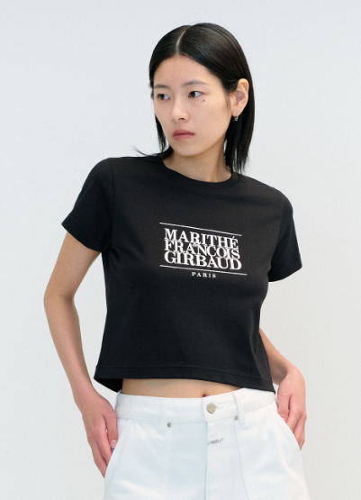 韓國 MFG W CLASSIC LOGO CROP TEE 【MF163】 - STT Mall HK 靚太網購