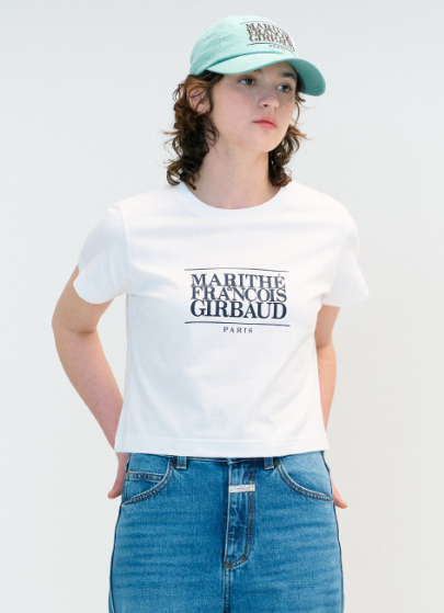 韓國 MFG W CLASSIC LOGO CROP TEE 【MF163】 - STT Mall HK 靚太網購