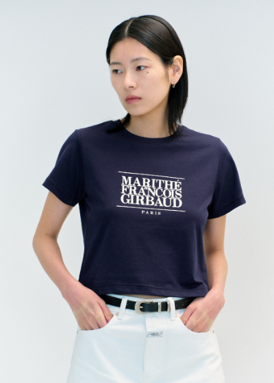 韓國 MFG W CLASSIC LOGO CROP TEE 【MF163】 - STT Mall HK 靚太網購