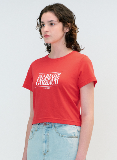 韓國 MFG W CLASSIC LOGO CROP TEE 【MF163】 - STT Mall HK 靚太網購