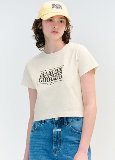 韓國 MFG W CLASSIC LOGO CROP TEE 【MF163】 - STT Mall HK 靚太網購