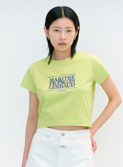 韓國 MFG W CLASSIC LOGO CROP TEE 【MF163】 - STT Mall HK 靚太網購