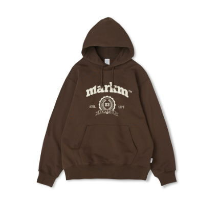 韓國 Markm COLLEGE LOGO GRAPHIC HOODIE【MA048】 - STT Mall HK 靚太網購