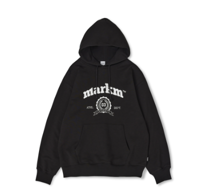 韓國 Markm COLLEGE LOGO GRAPHIC HOODIE【MA048】 - STT Mall HK 靚太網購