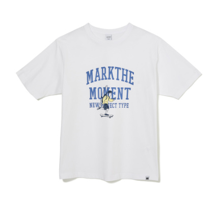 韓國 Markm BIG SLOGAN BOARDER TSHIRT【MA058】 - STT Mall HK 靚太網購