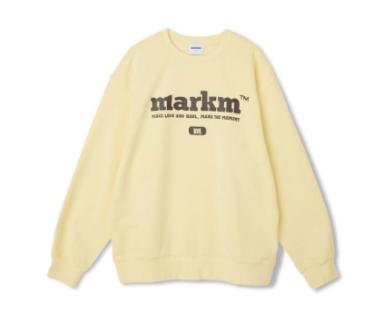 韓國 Markm BIG LOGO CREW NECK SWEATSHIRT【MA042】 - STT Mall HK 靚太網購