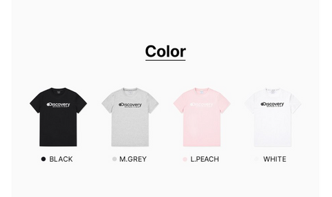 【現貨】韓國 Discovery Freshvent Logan Big Logo Short Sleeve T-Shirt【DY107】 - STT Mall HK 靚太網購