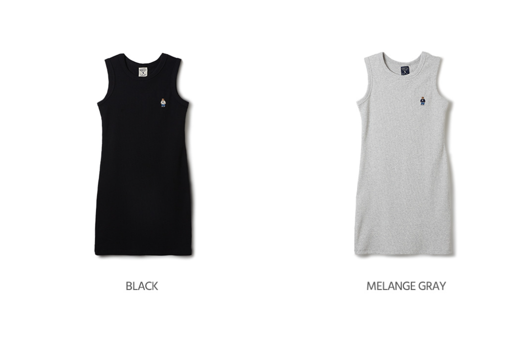 韓國 Who.A.U Steve Ribbed Sleeveless Onepiece【WA097】 - STT Mall HK 靚太網購