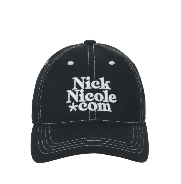 韓國 Nick Nicole DOTCOM SIGNATURE DENIM STITCH BALL CAP【NN011】