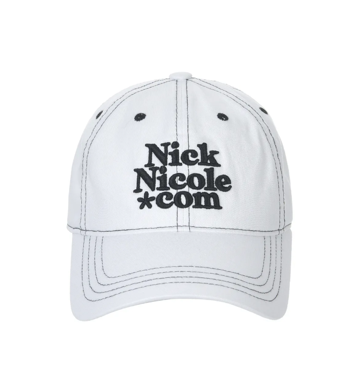 韓國 Nick Nicole DOTCOM SIGNATURE DENIM STITCH BALL CAP【NN011】