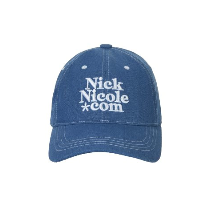 韓國 Nick Nicole DOTCOM SIGNATURE DENIM STITCH BALL CAP【NN011】