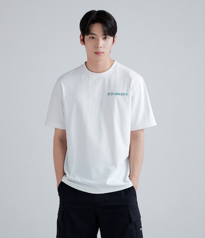 韓國 Discovery Athleisure Typography Graphic T-shirt【DY173】 - Image