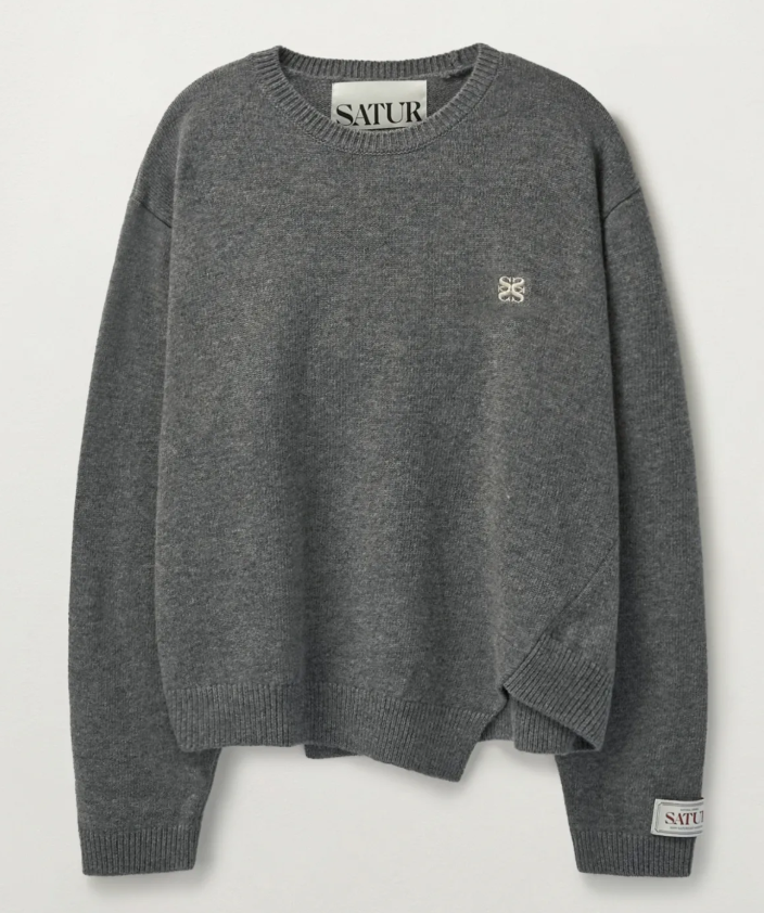 【現貨】韓國 Satur Dublin Unbalanced Cashmere Blend Knit【SR031】
