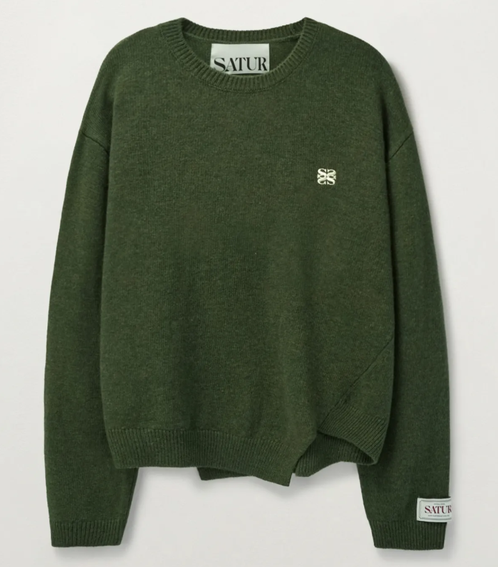 【現貨】韓國 Satur Dublin Unbalanced Cashmere Blend Knit【SR031】