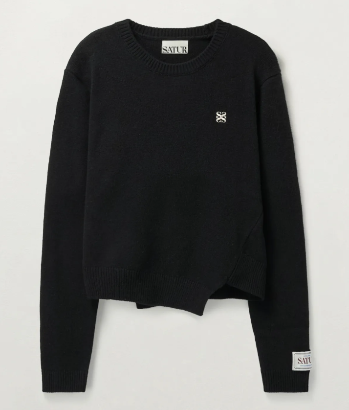 【現貨】韓國 Satur Dublin Unbalanced Cashmere Blend Knit【SR031】