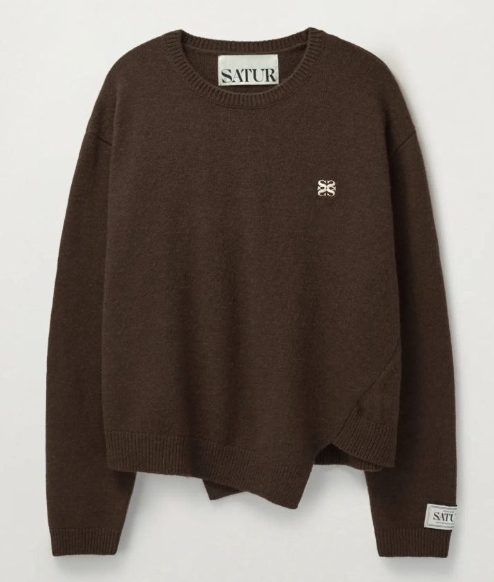 【現貨】韓國 Satur Dublin Unbalanced Cashmere Blend Knit【SR031】