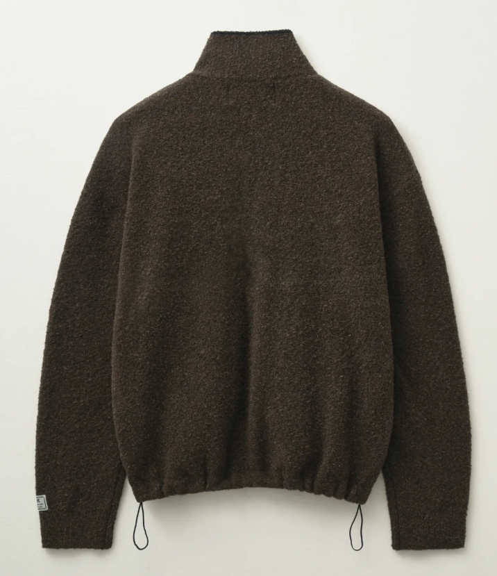 韓國 Satur Fluffy Wool Fleece Knit Zip-up【SR029】