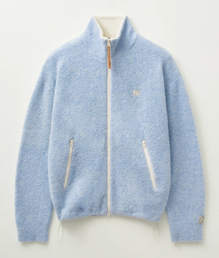 韓國 Satur Fluffy Wool Fleece Knit Zip-up【SR029】