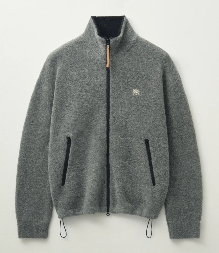 韓國 Satur Fluffy Wool Fleece Knit Zip-up【SR029】