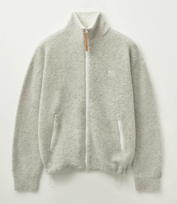 韓國 Satur Fluffy Wool Fleece Knit Zip-up【SR029】