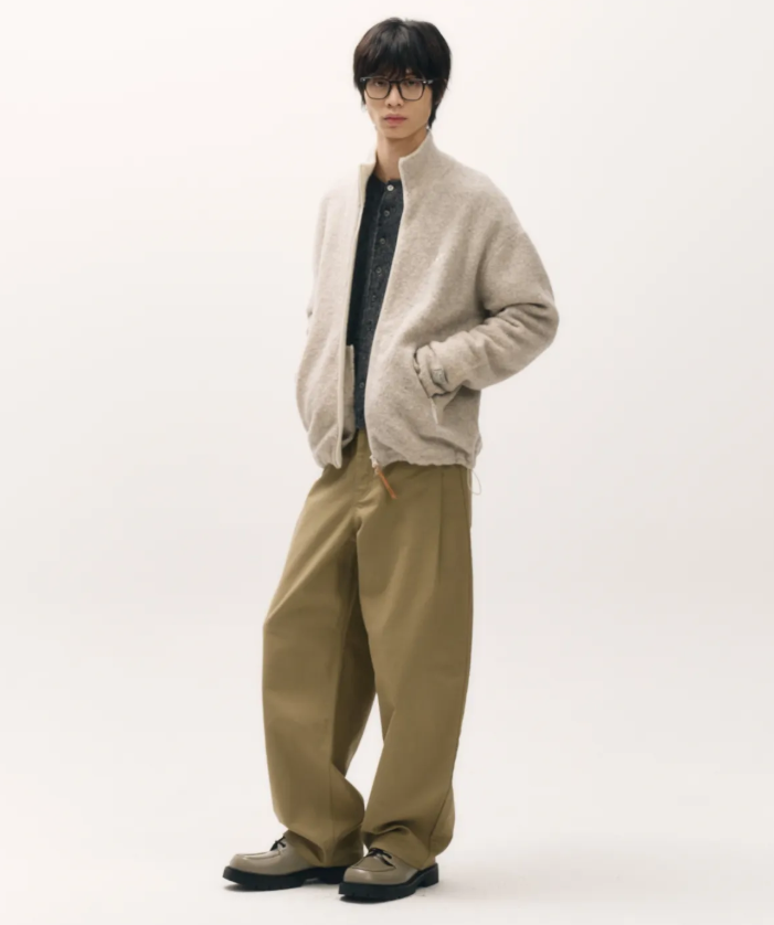 韓國 Satur Fluffy Wool Fleece Knit Zip-up【SR029】