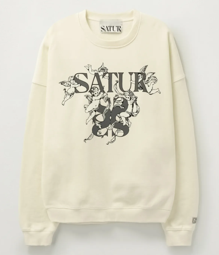 韓國 Satur Angel Graphic Sweatshirt【SR028】