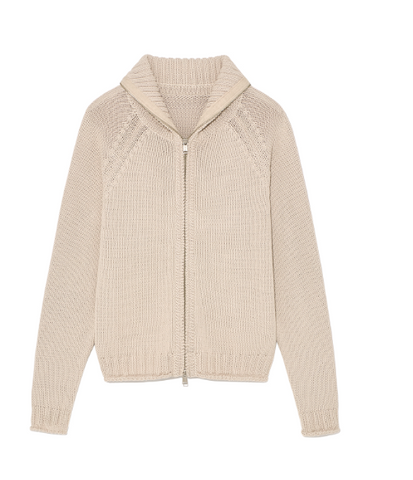 韓國 Matin Kim WOMEN APPLIQUE LOGO PATCH KNIT ZIP UP【MK051】