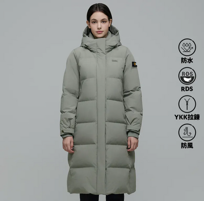 【現貨】韓國 National Geographic 女裝CAYMAN長羽絨外套 (鵝絨)【NG314】