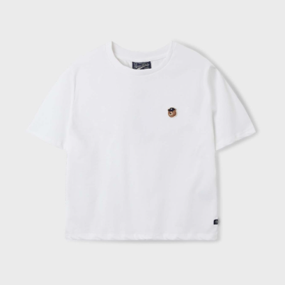 韓國 Who.A.U Steve Head Patch Crop T-shirt【WA109】