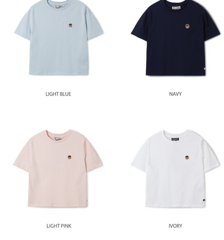 韓國 Who.A.U Steve Head Patch Crop T-shirt【WA109】