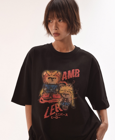 韓國 Ambler Hero Bear Appears T-shirt【AR098】