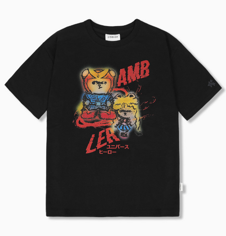 韓國 Ambler Hero Bear Appears T-shirt【AR098】