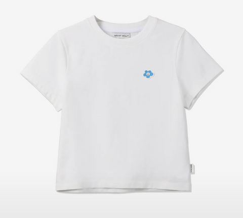 韓國 Wacky Willy Women's Lily Wappen Crop Short Sleeve T-Shirt【WW148】