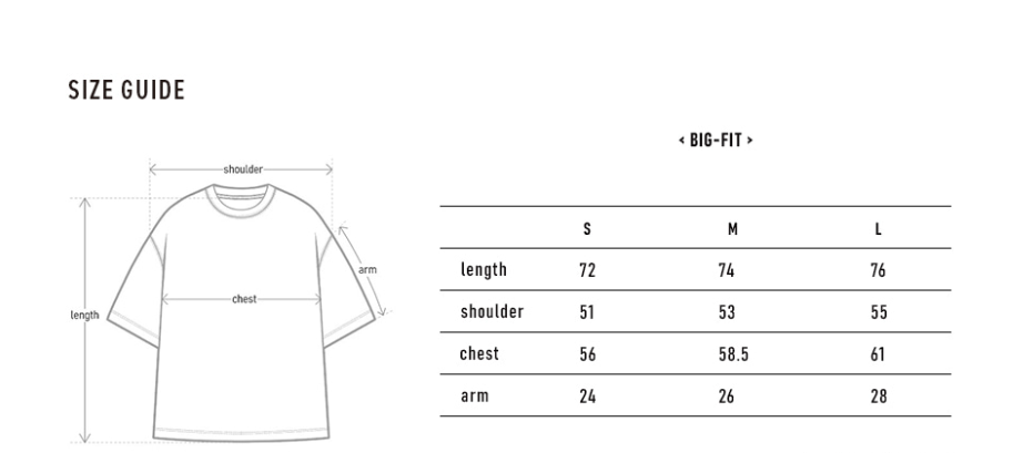 韓國 Markm BIG-FIT BIG LOGO TEE【MA062】 - STT Mall HK 靚太網購