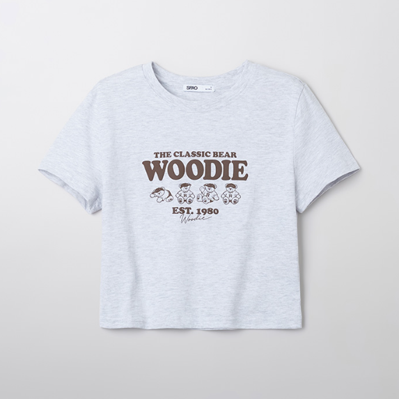 韓國 SPAO Crop Short Sleeve T-shirt【SP082】