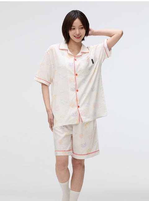 韓國 SPAO Crayon Shin-chan Short Sleeve Pajamas【SP097】