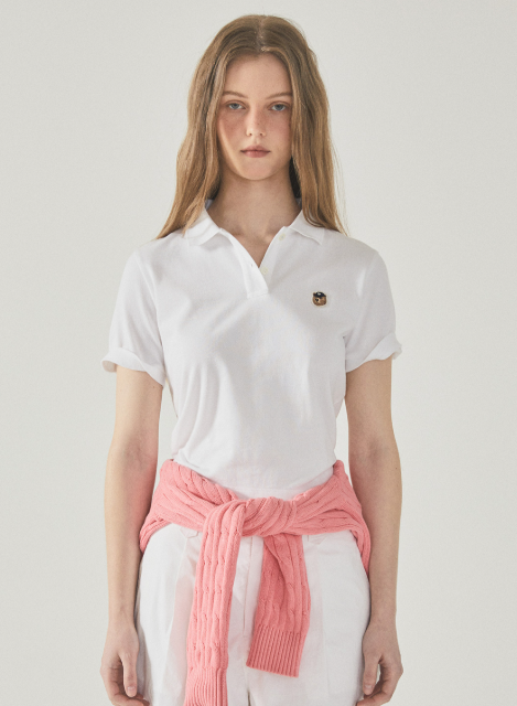 韓國 WhoAU Women's Steve Crop Collar T-Shirt【WA133】